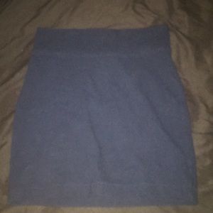 Navy blue mini pencil skirt